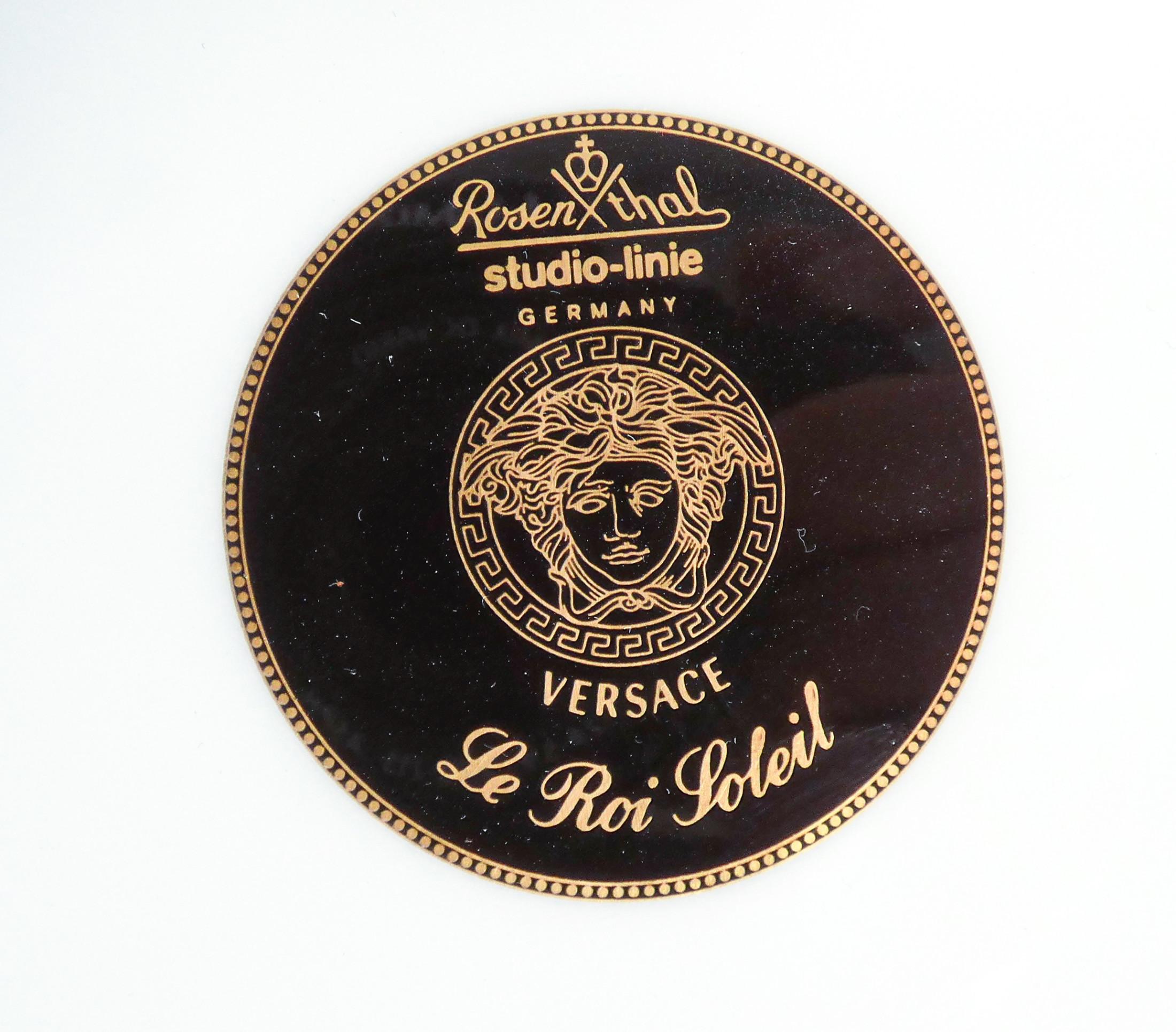 Versace Rosenthal Studio Linie, Set of Six Plates and Six Coffee Pots, Porcelain 4
