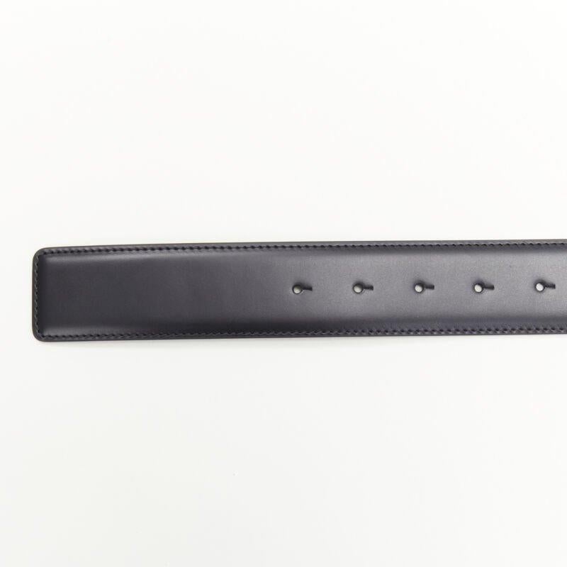 VERSACE Runway Medusa gold chain silver buckle black belt 100cm 38-42