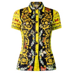 VERSACE S/S 1995 Vintage Iconic Butterfly Print Shirt