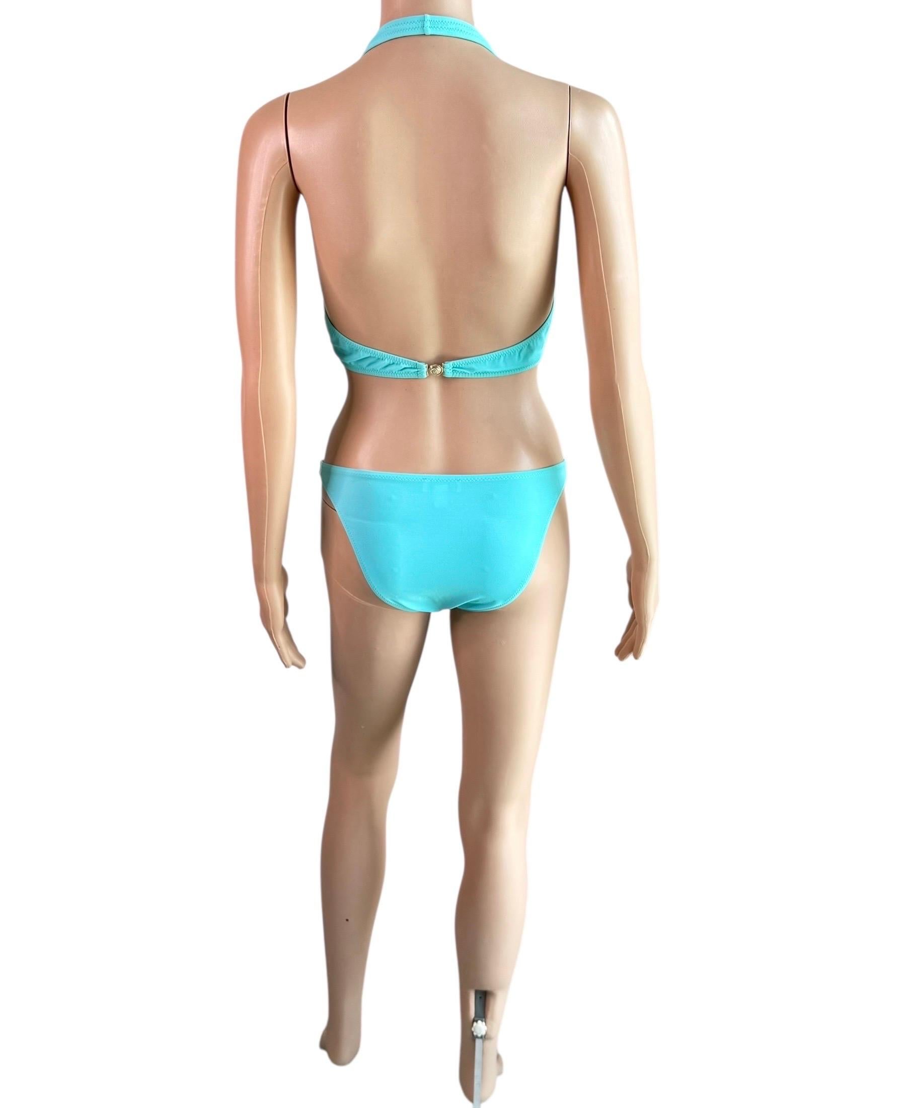 Versace S/S 2005 Crystal Embellished Zweiteiliger Bikini Set Badeanzug Bademode im Angebot 6