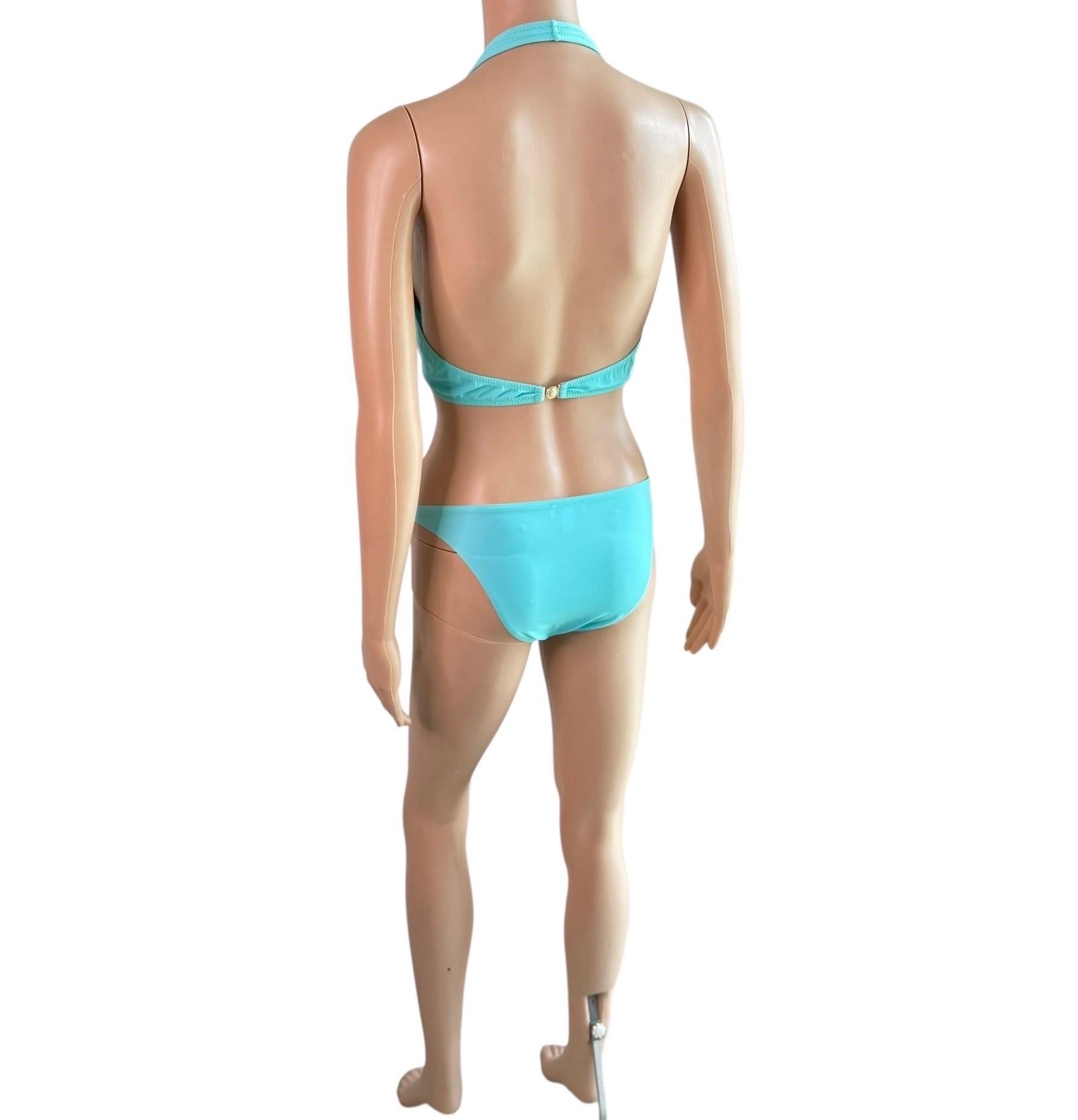 Versace S/S 2005 Crystal Embellished Zweiteiliger Bikini Set Badeanzug Bademode im Angebot 10