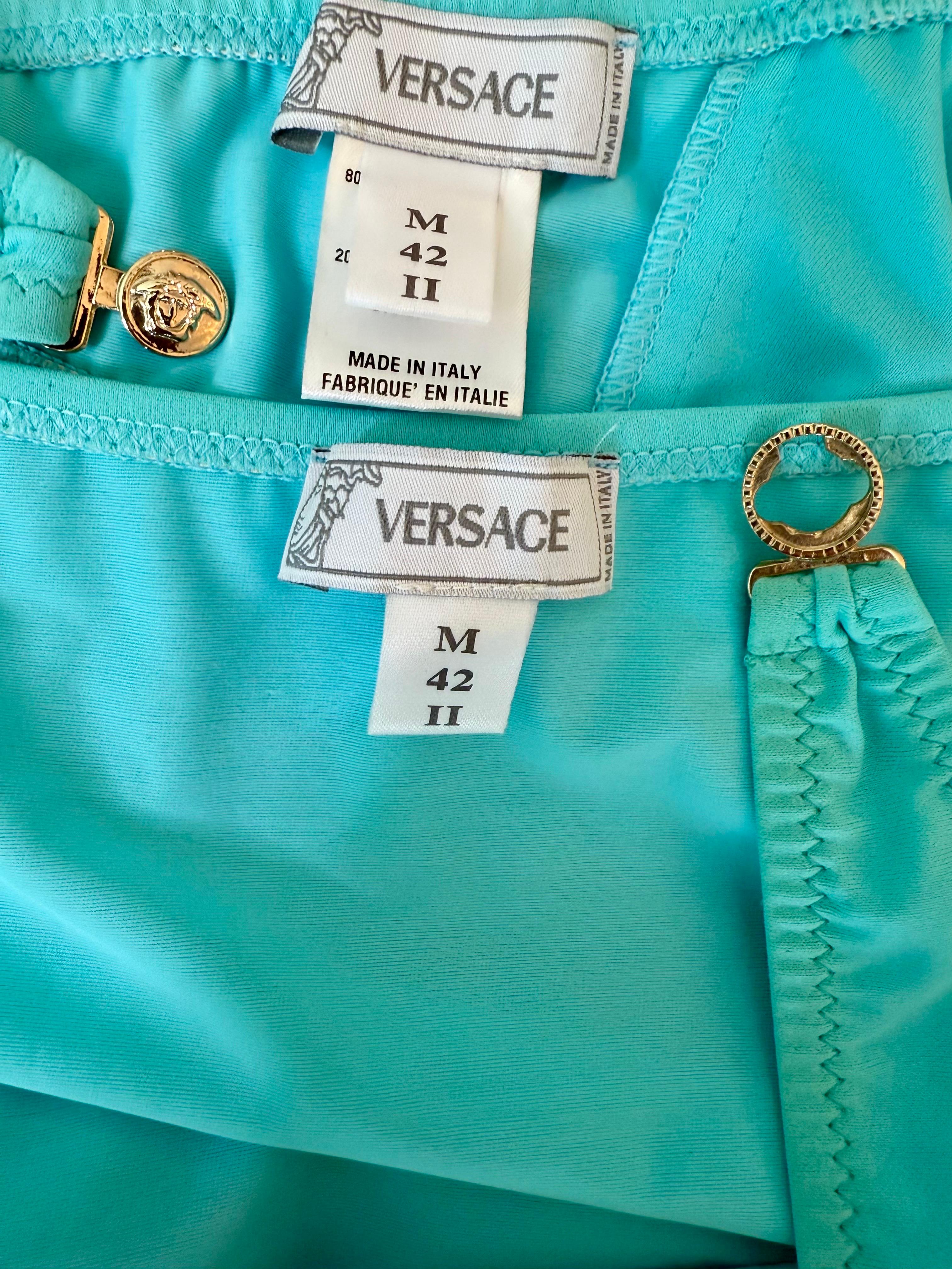 Versace S/S 2005 Crystal Embellished Zweiteiliger Bikini Set Badeanzug Bademode im Angebot 12