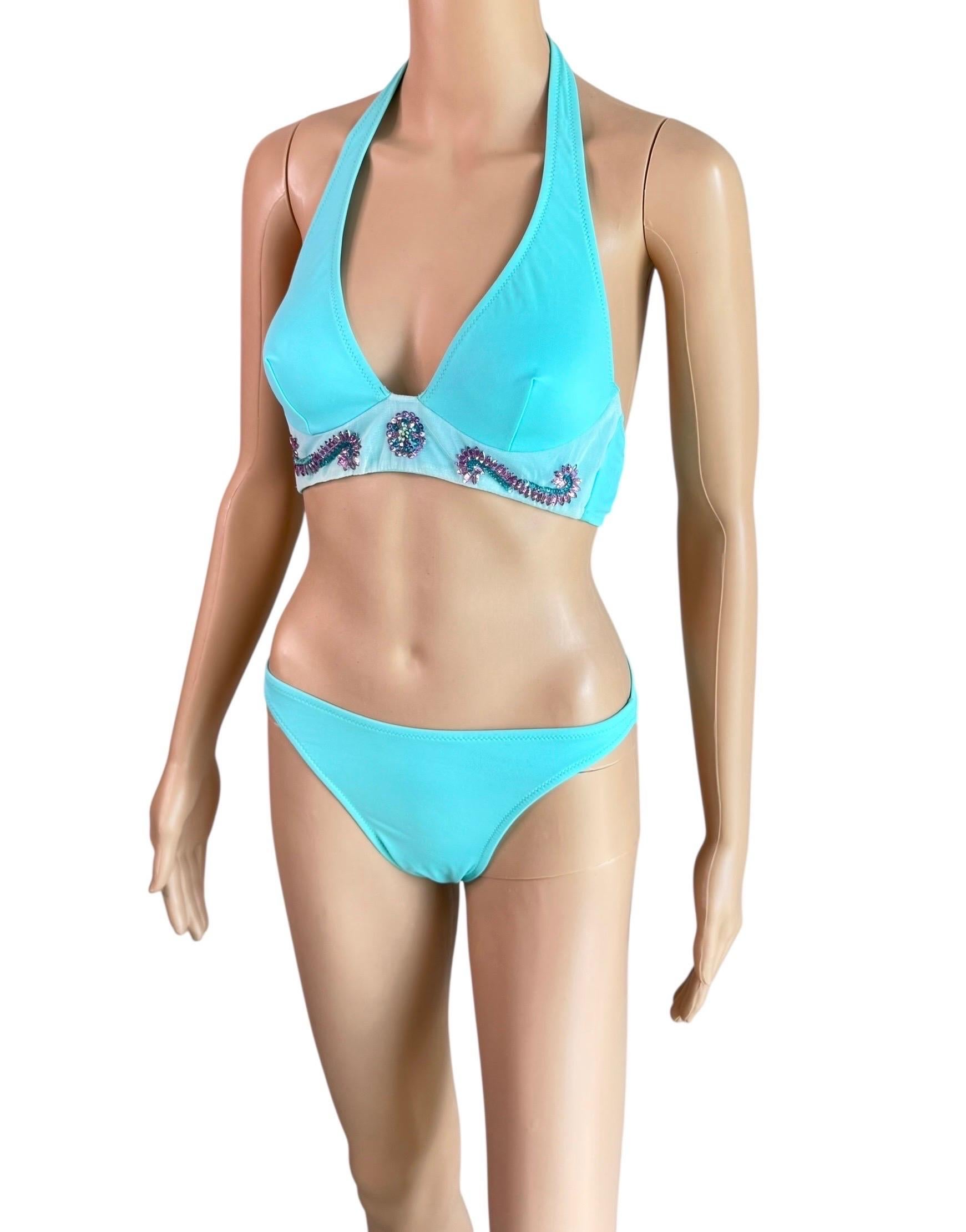 Versace S/S 2005 Crystal Embellished Zweiteiliger Bikini Set Badeanzug Bademode 

Größe: IT 42

Zustand: Ausgezeichnet
