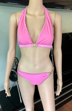 Versace S/S 2005 Crystal Embellished Two-Piece Bikini Set Swimsuit Swimwear NWT