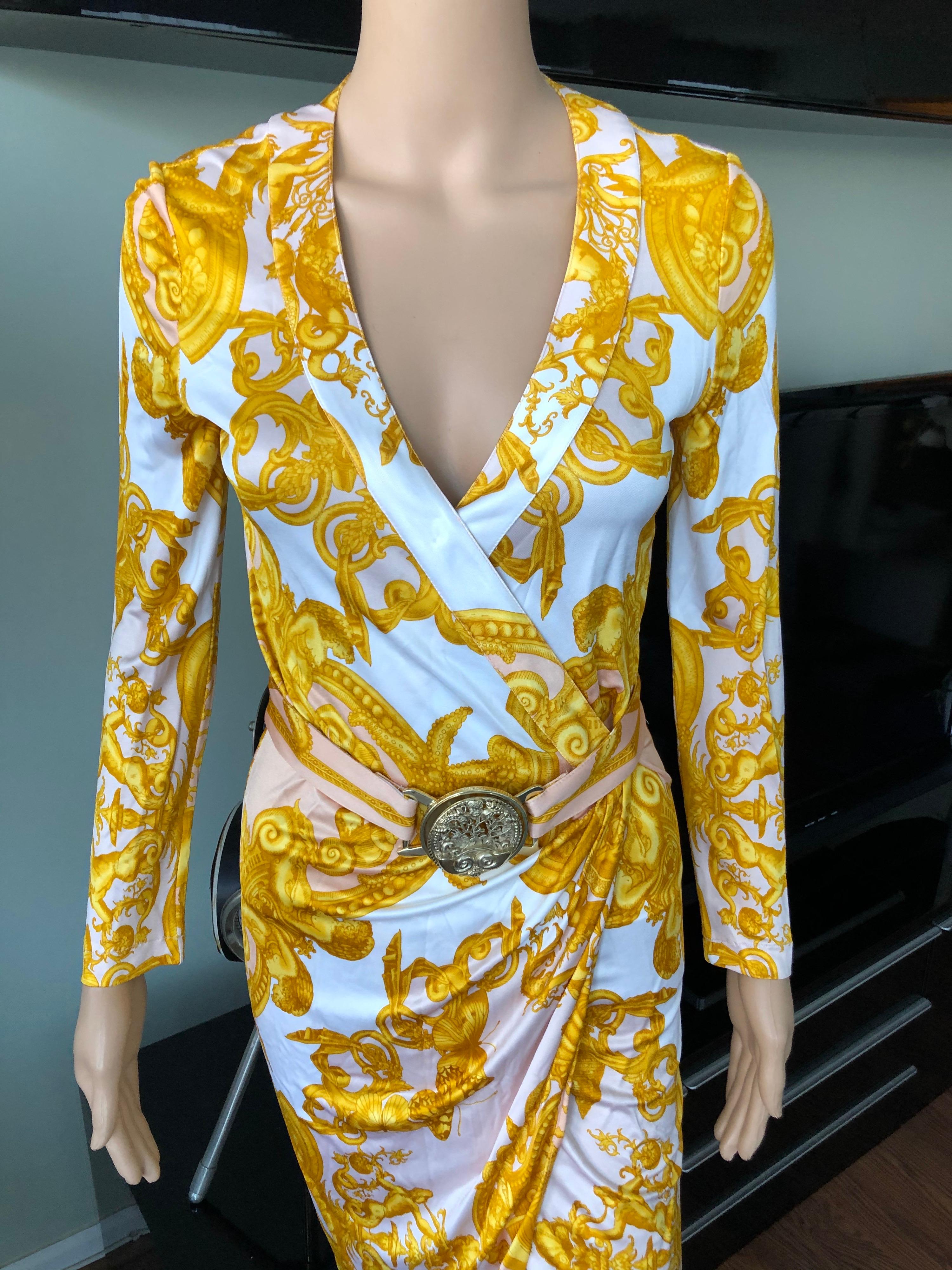 versace wrap dress