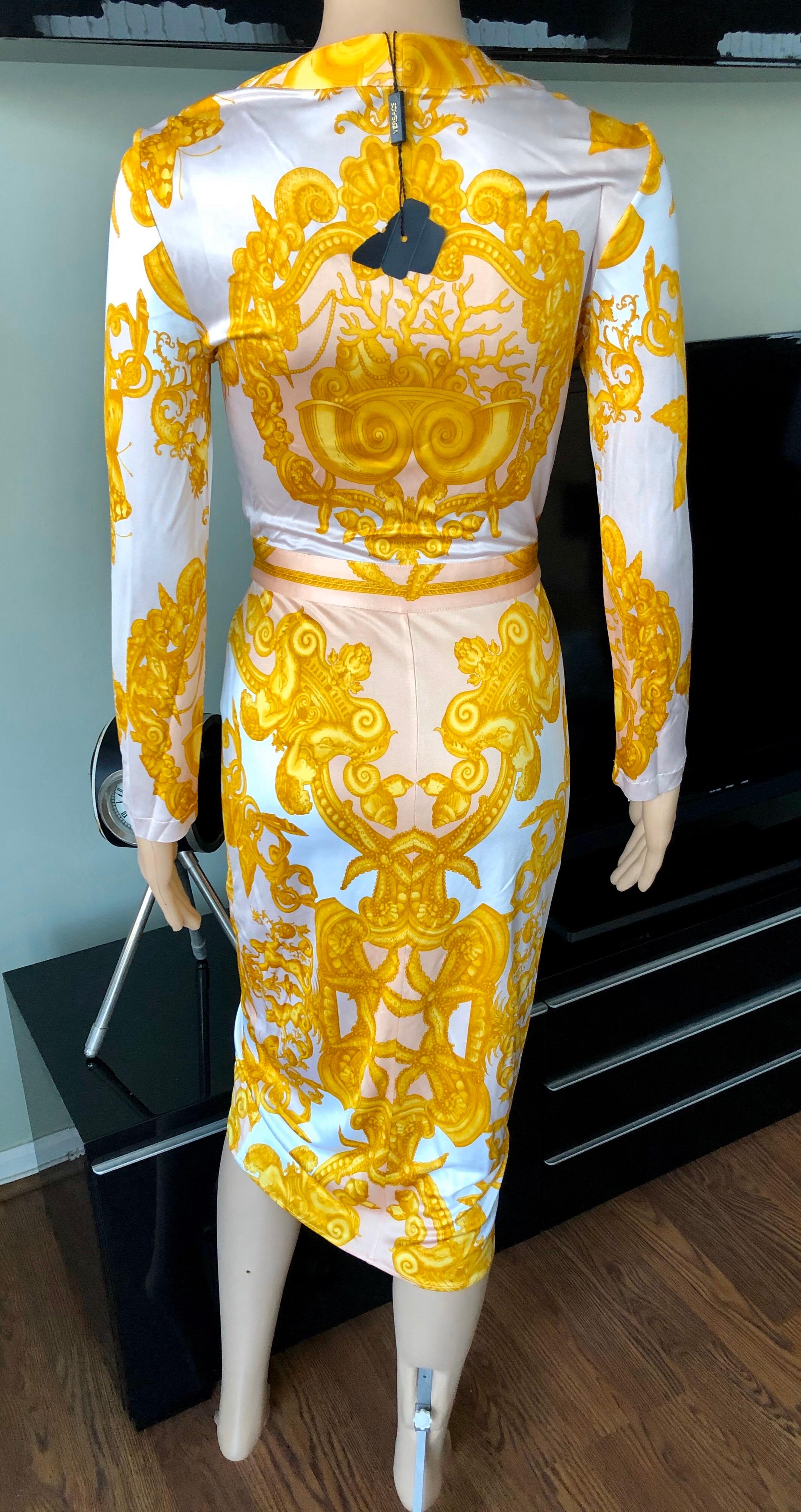 versace print dress