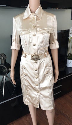 Versace S/S 2005 Runway Cutout Open Back Belted Dress