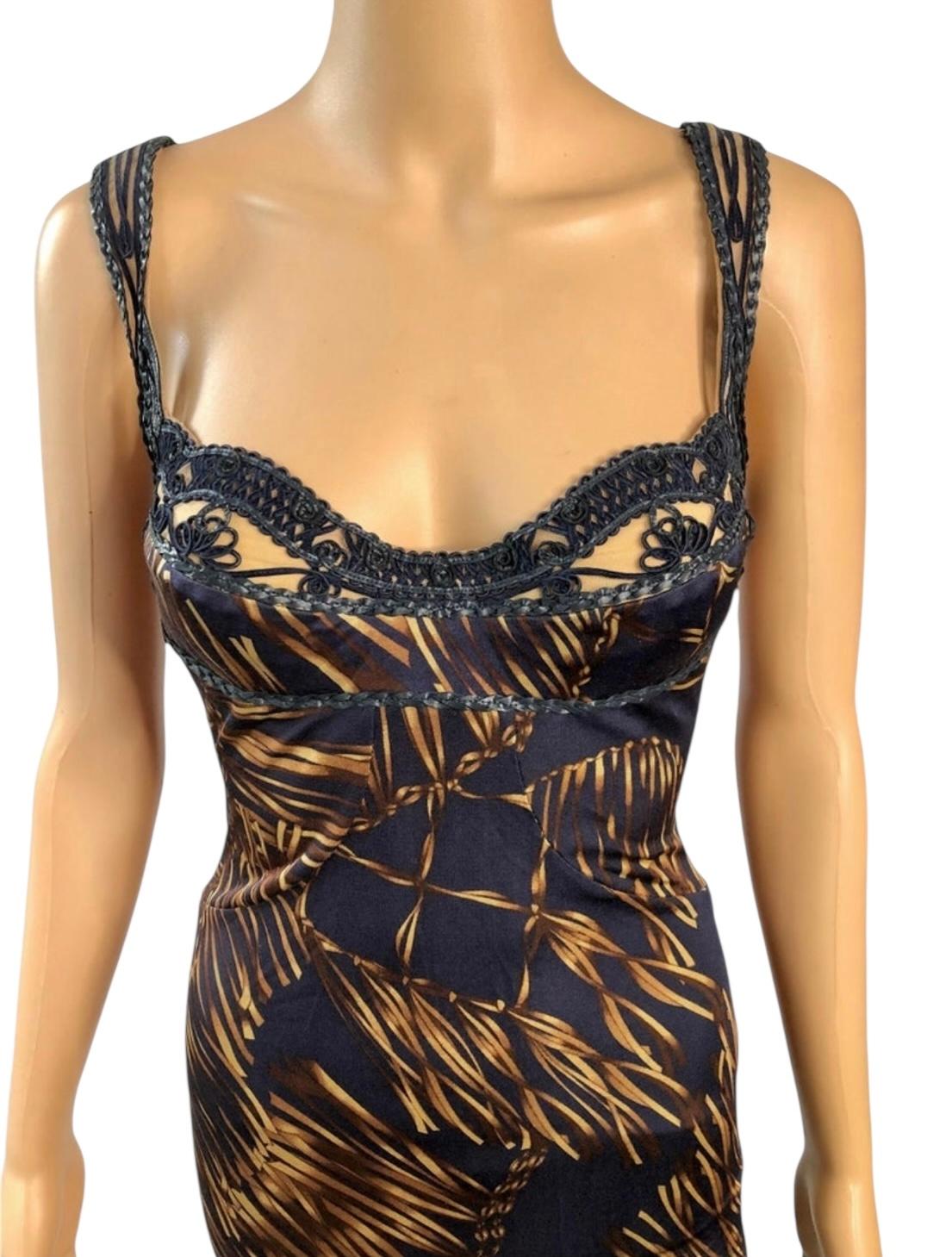 Versace S/S 2006 Runway Robe midi avec soutien-gorge bustier non porté IT 38

Look 38 de la Collectional Printemps 2006.


