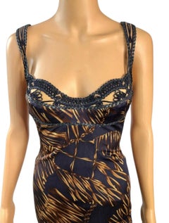 Versace S/S 2006 Runway Unworn Bustier Bra Midi Dress