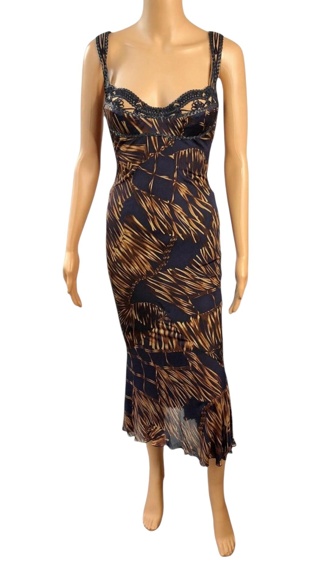 Versace S/S 2006 Runway Unworn Bustier Bra Midi Dress en vente 1