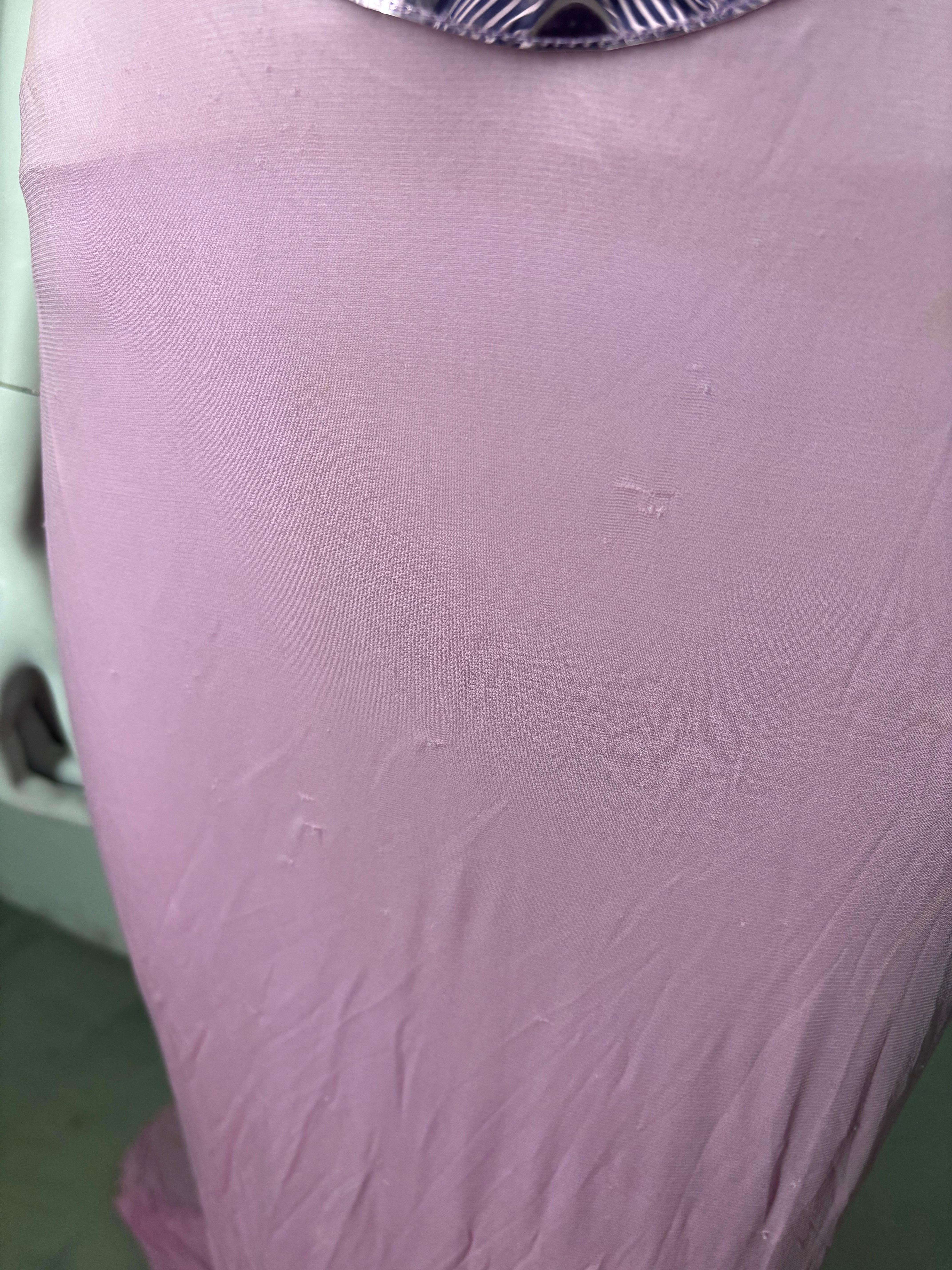 Abito rosa metallizzato senza schienale Versace P/E 2007 in vendita 5