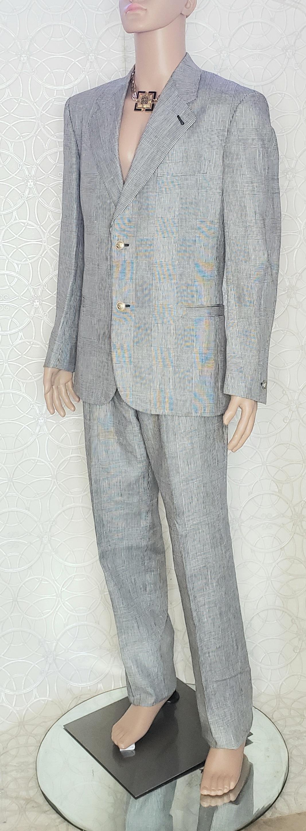 Gray VERSACE S/S 2012 look # 2 BRAND NEW GRAY SUIT 48 - 38 (M) For Sale