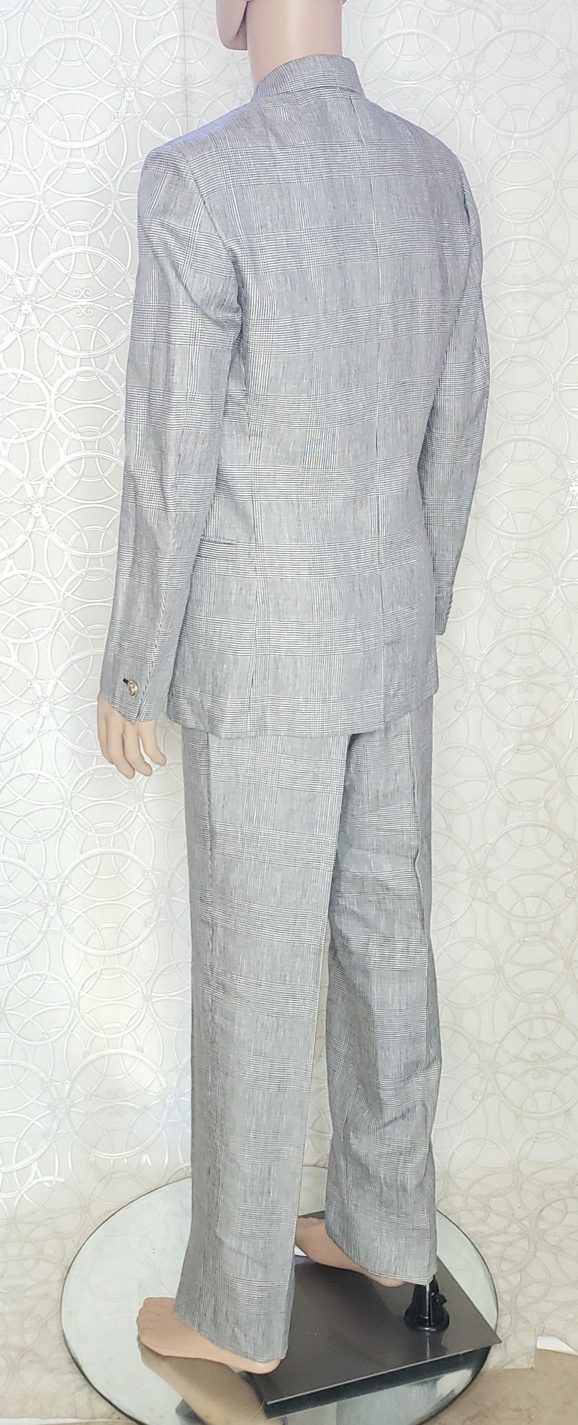 VERSACE S/S 2012 look # 2 BRAND NEW GRAY SUIT 48 - 38 (M) For Sale 1