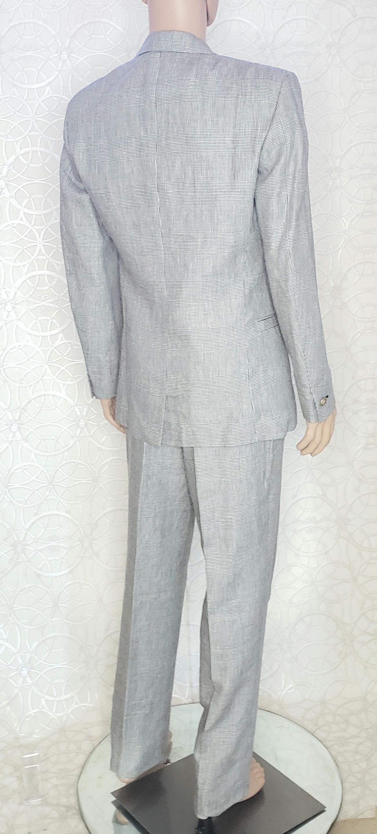 VERSACE S/S 2012 look # 2 BRAND NEW GRAY SUIT 48 - 38 (M) For Sale 2