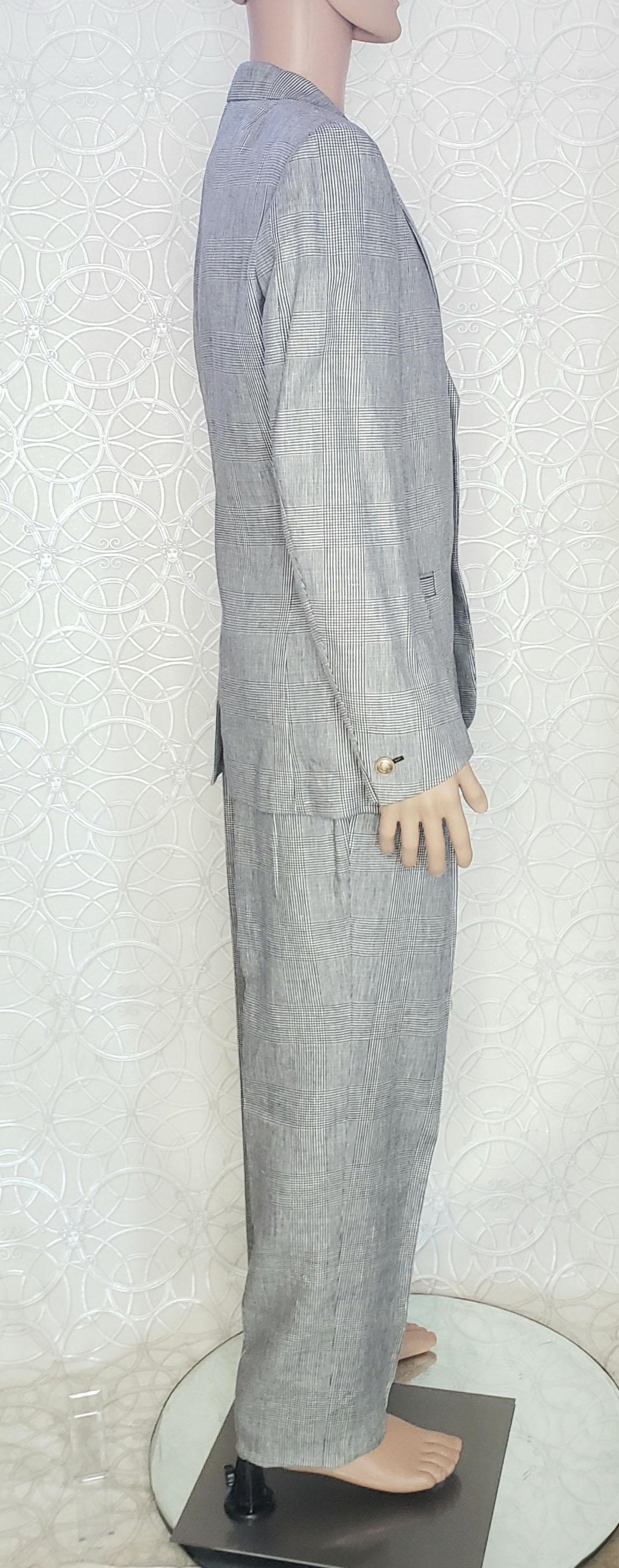 VERSACE S/S 2012 look # 2 BRAND NEW GRAY SUIT 48 - 38 (M) For Sale 3