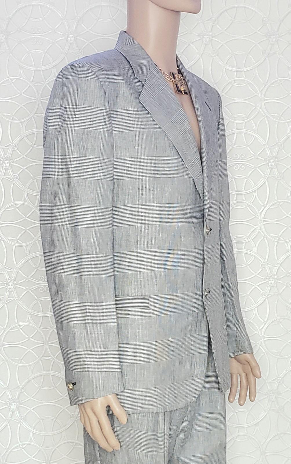 VERSACE S/S 2012 look # 2 BRAND NEW GRAY SUIT 48 - 38 (M) For Sale 4