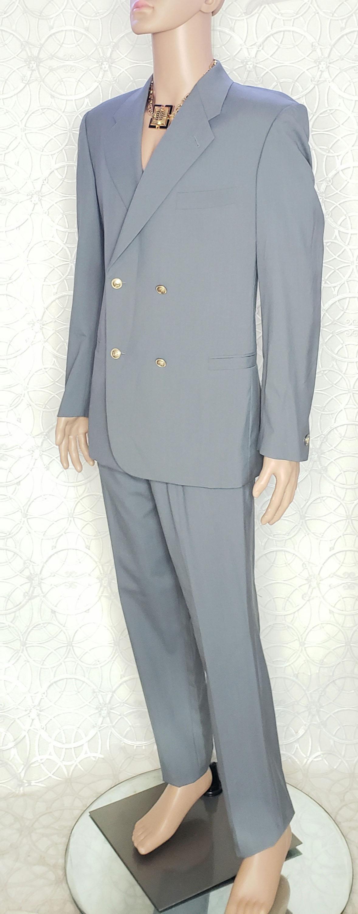 Gray VERSACE S/S 2012 look # 30 BRAND NEW GRAY SUIT 48 - 38 (M) For Sale