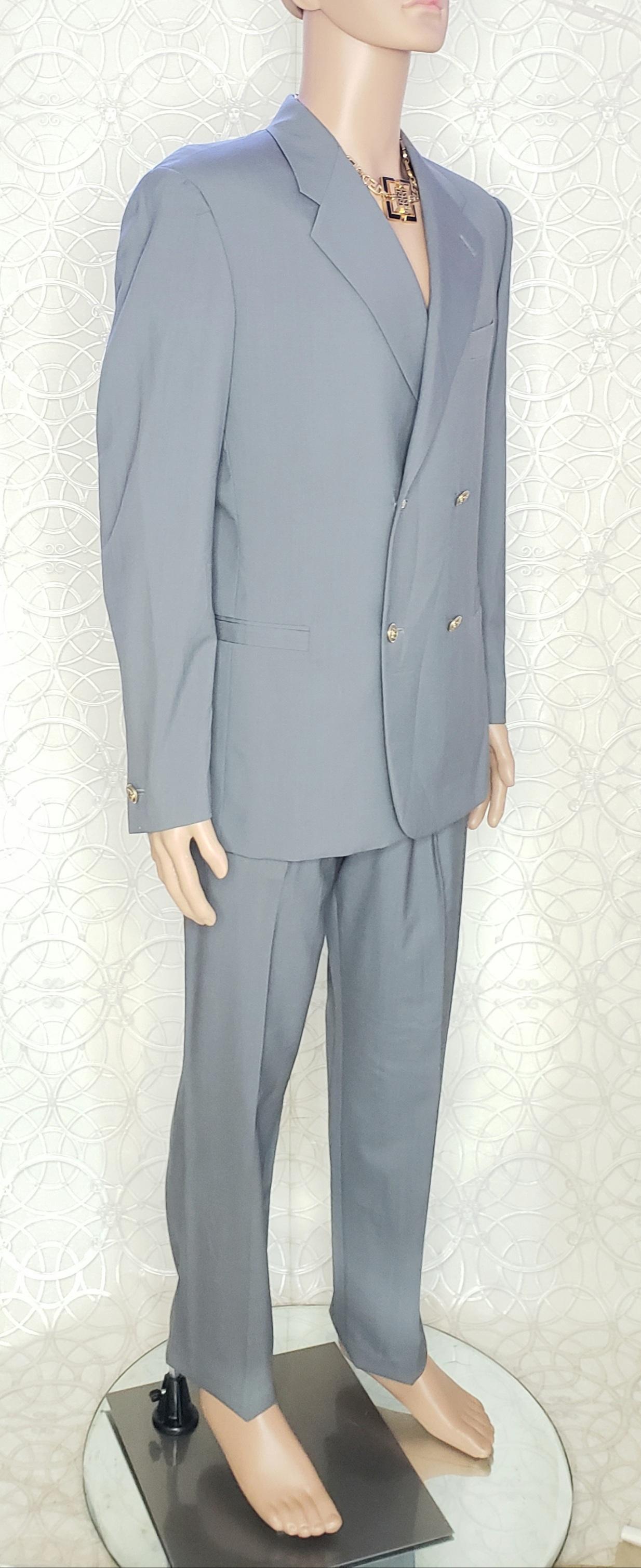 VERSACE S/S 2012 look # 30 BRAND NEW GRAY SUIT 48 - 38 (M) For Sale 3