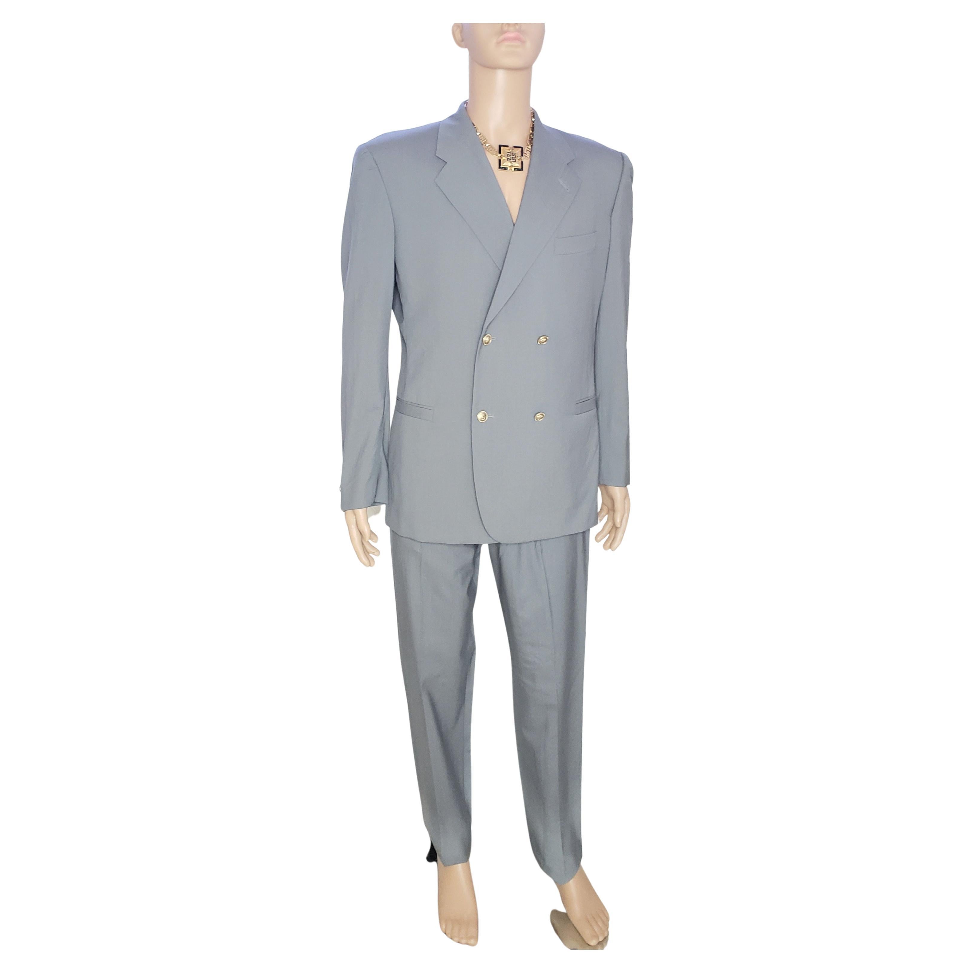 VERSACE S/S 2012 look # 30 BRAND NEW GRAY SUIT 48 - 38 (M) For Sale