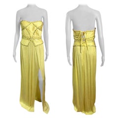Abito da sera Versace P/E 2012 Bustier Corsetto impreziosito da cristalli