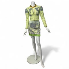 Versace S/S 2012 Seashell Print Jacket and Skirt Set Sz: 38 NWT