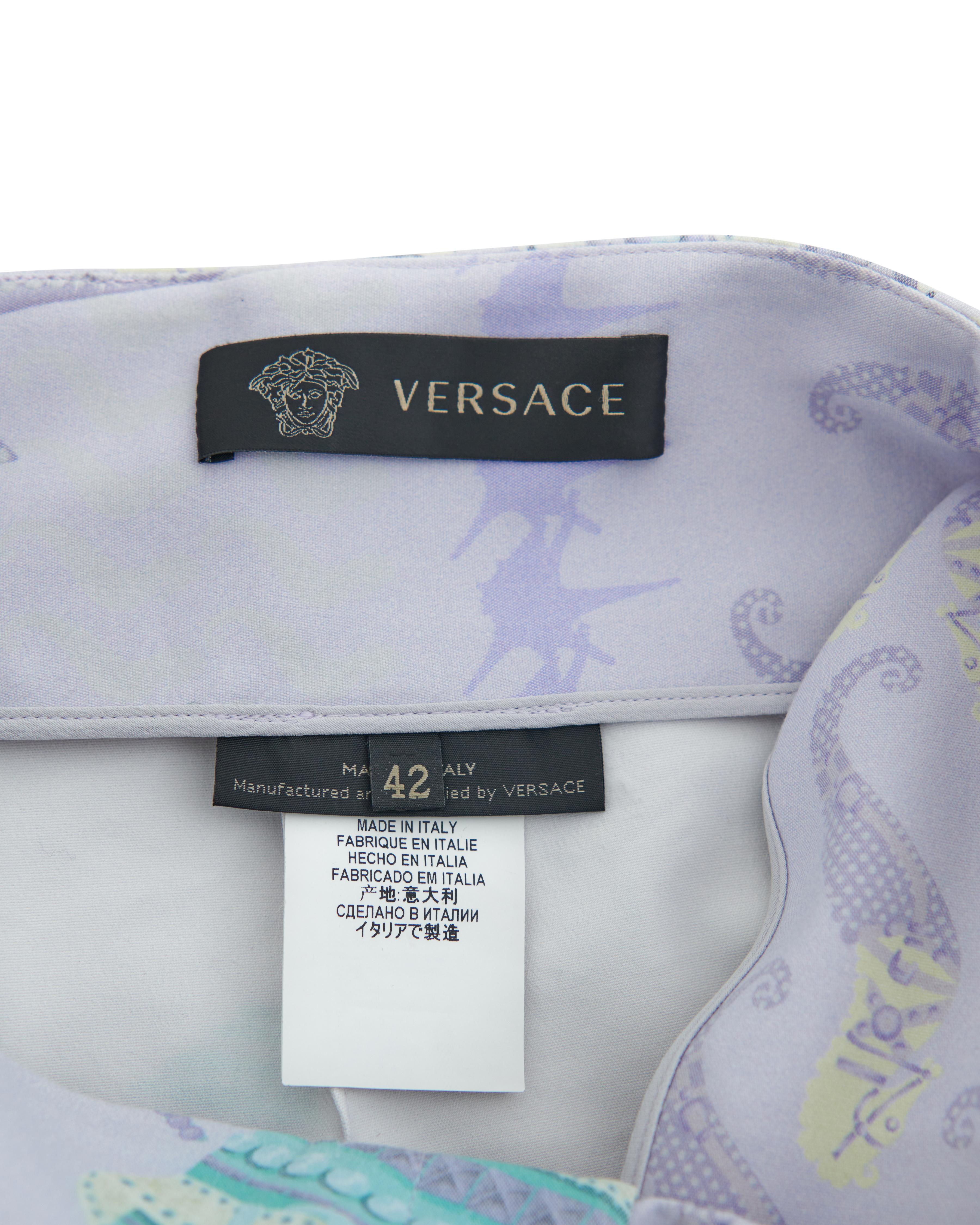 Versace S/S 2012 Short imprimé coquillages  Pour femmes en vente