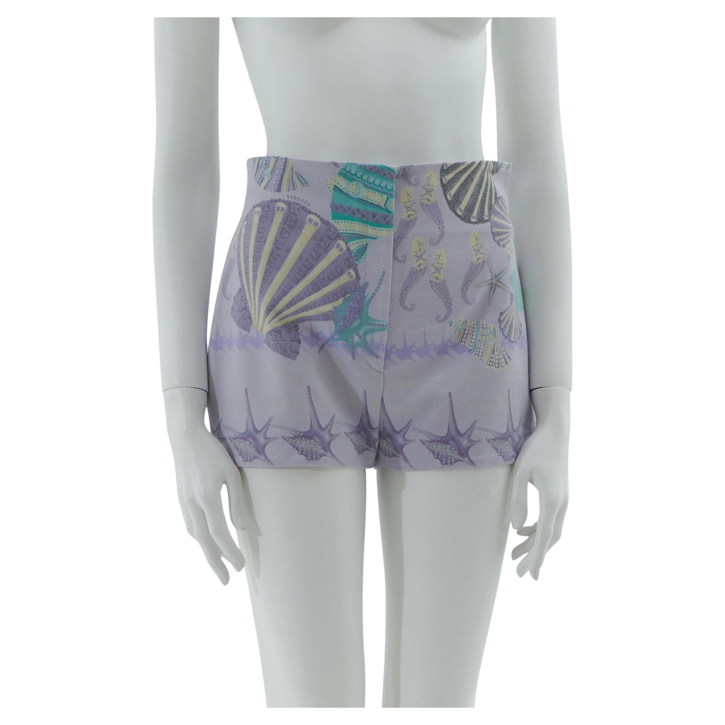 Versace S/S 2012 Seashell printed shorts  For Sale