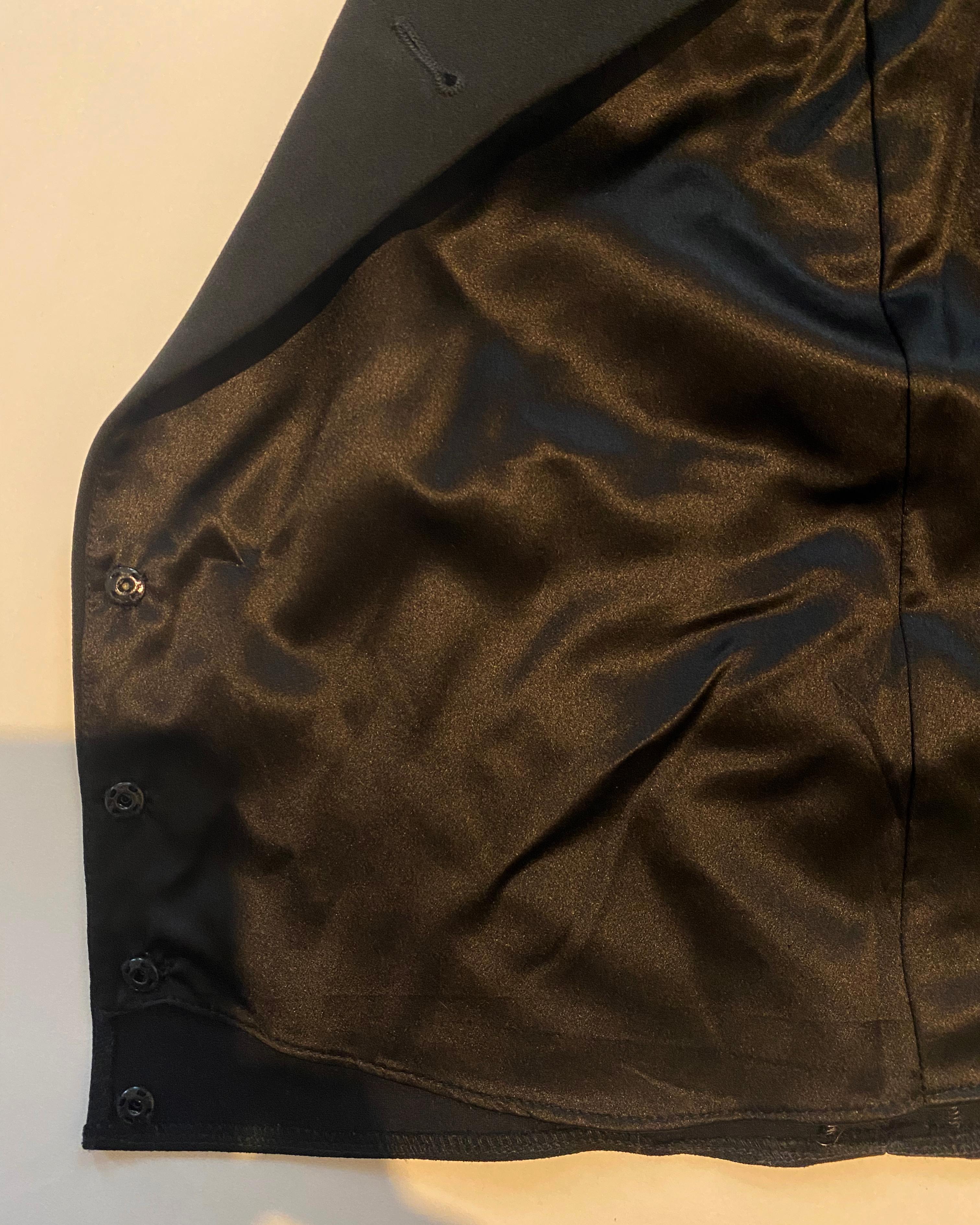 Versace S/S 2020 black gold medusa button low cut blazer jacket mini dress IT38 For Sale 11