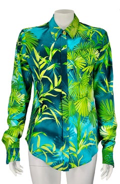 VERSACE S/S 2020 silk shirt Jungle