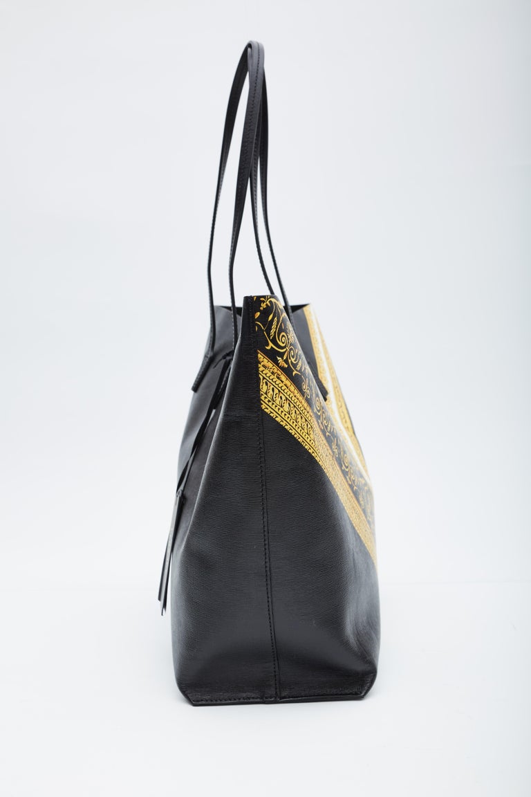 Versace saffiano leather tote bag cheap