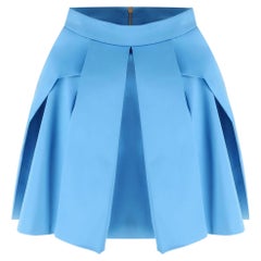 Versace Satin Pleated Mini Skirt