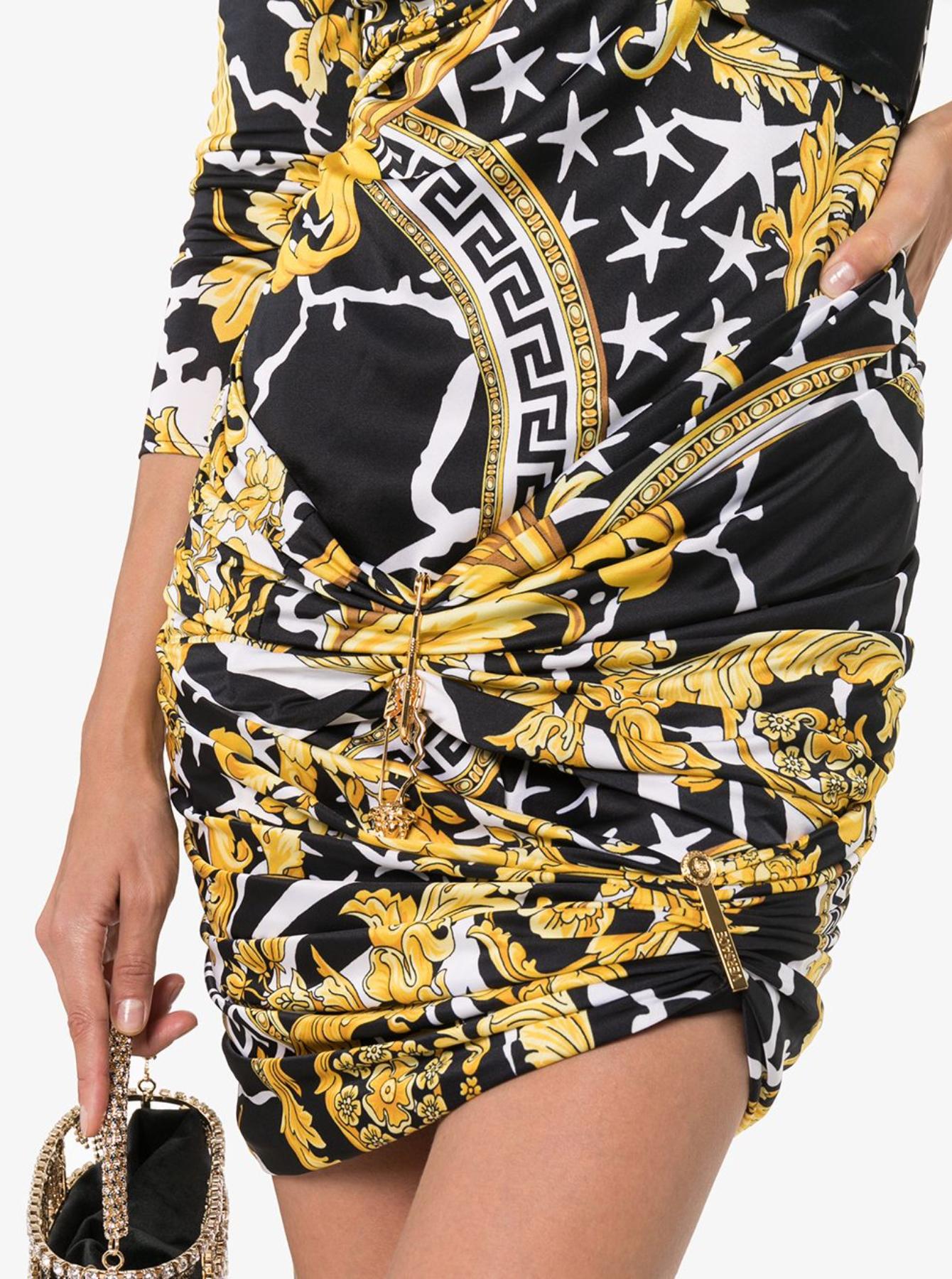 versace long sleeve dress