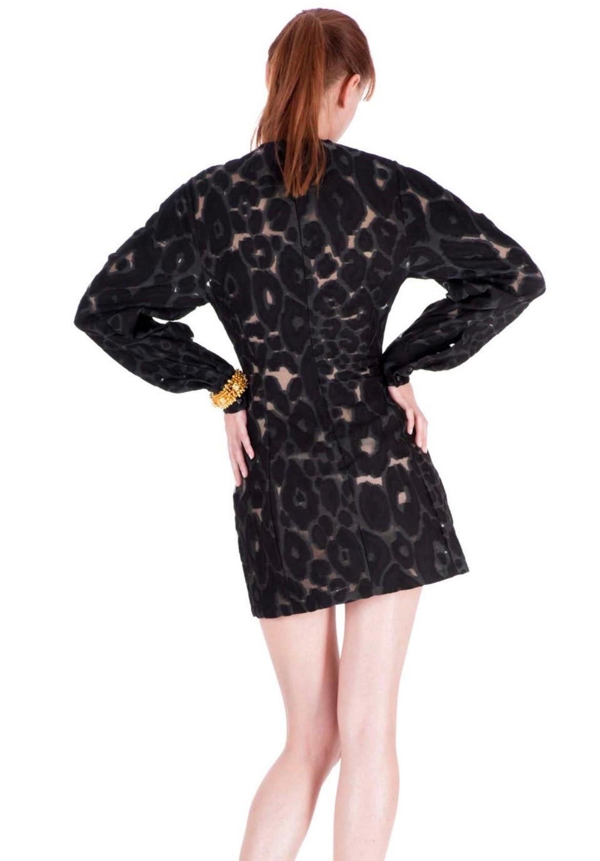 Versace Sexy Black Mini Dress Italian 38 - US 2 NWT For Sale 1