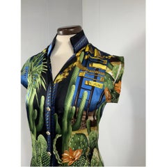 Versace shirt with cactus print.
