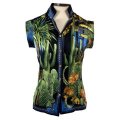 Versace Hemd mit Kaktusdruck.
