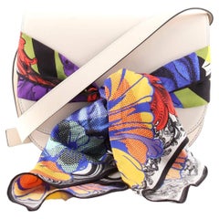 Versace Shoulder Bag with Scarf Leather Medium