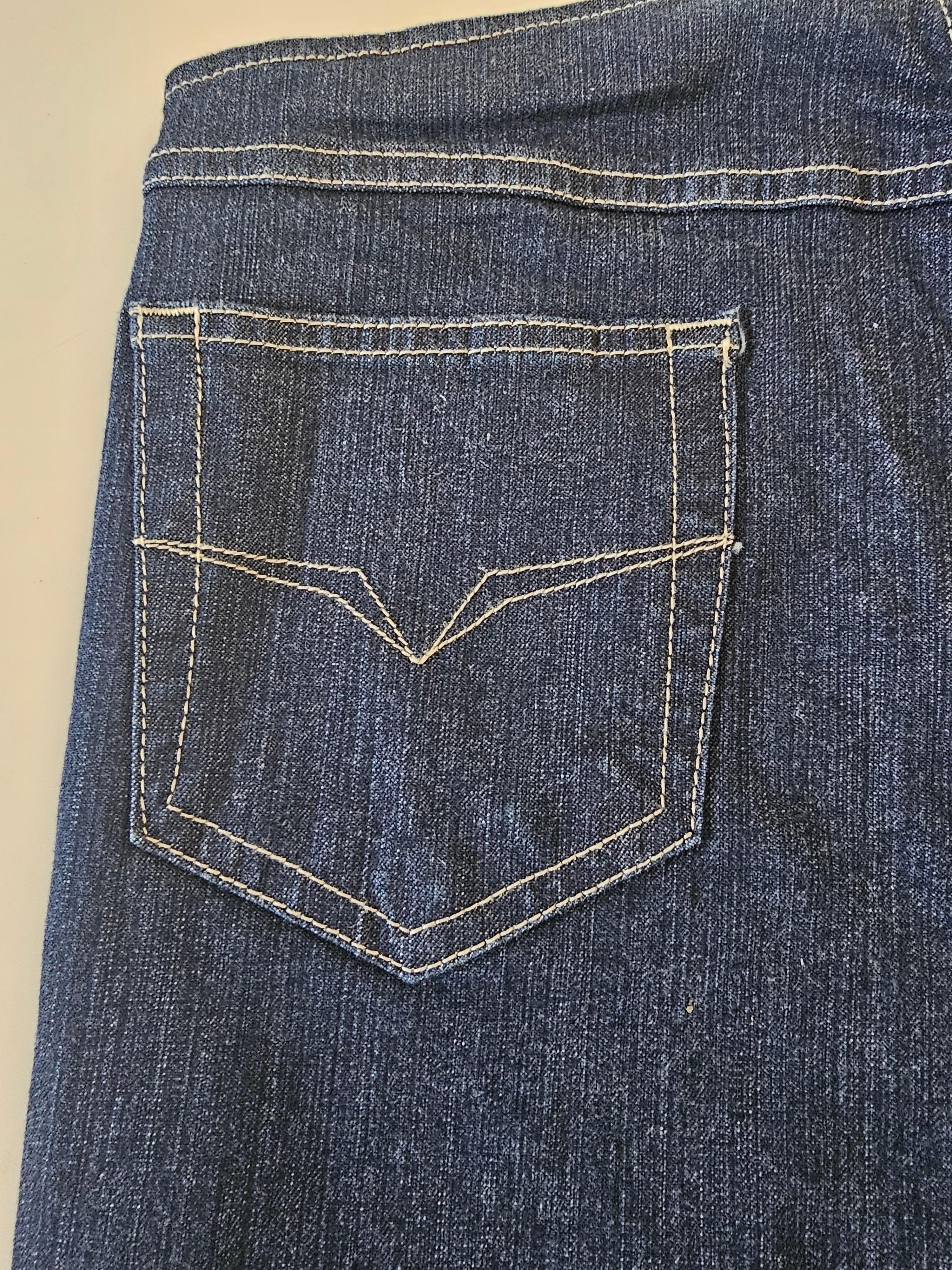 Vaqueros Versace Signature Straight Vintage 90s Lady Azul en venta 1