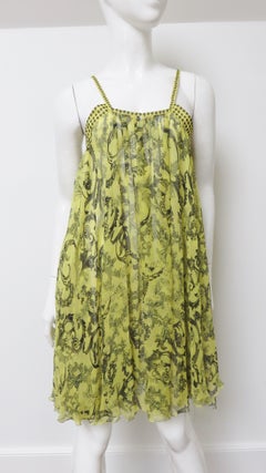Versace Silk Dress with Elaborate Print