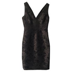Versace Silk Mid-Length Dress in Black