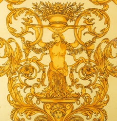 Versace Silk Throw Pillow - Arabesque