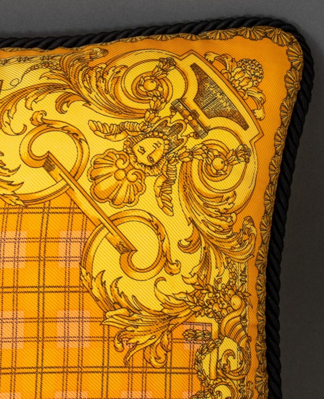 Versace Silk Throw Pillow - Arabesque 1