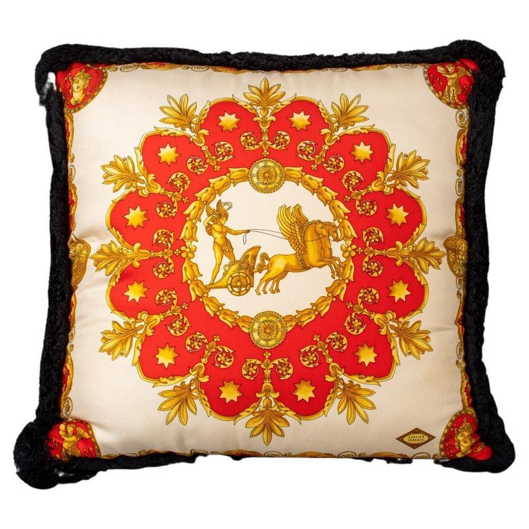 Versace Silk Throw Pillow Eros For Sale at 1stDibs