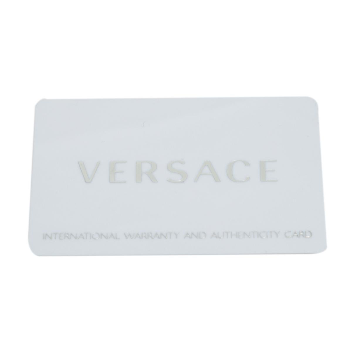 Versace Silver Stainless Steel Leather Venus VFH Women's Wristwatch 39 mm 2