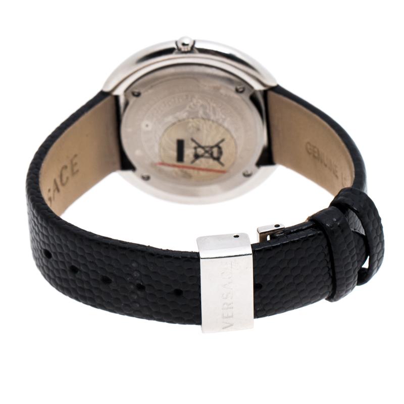 Versace Silver Stainless Steel Thea A7Q Women's Wristwatch 39MM 2