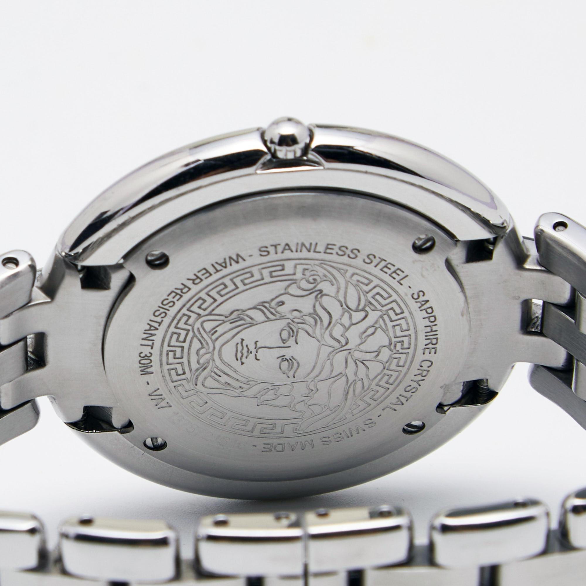Versace Silver Stainless Steel Thea VA7 Women's Wristwatch 39 mm 3