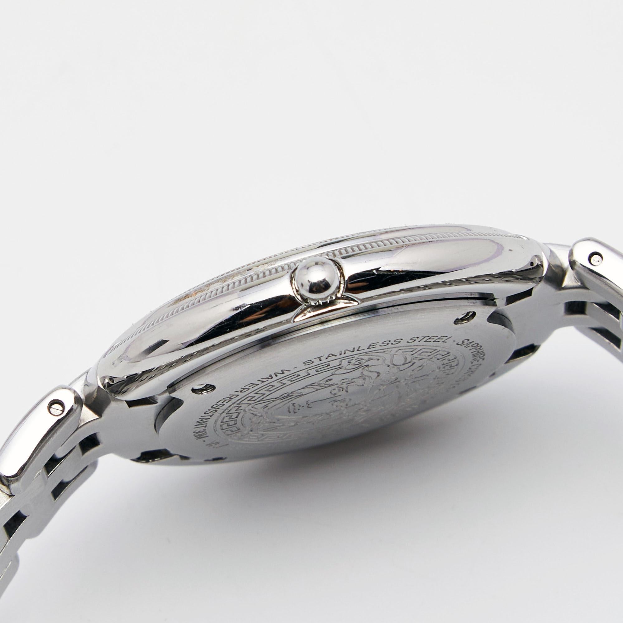 Versace Silver Stainless Steel Thea VA7 Women's Wristwatch 39 mm 4