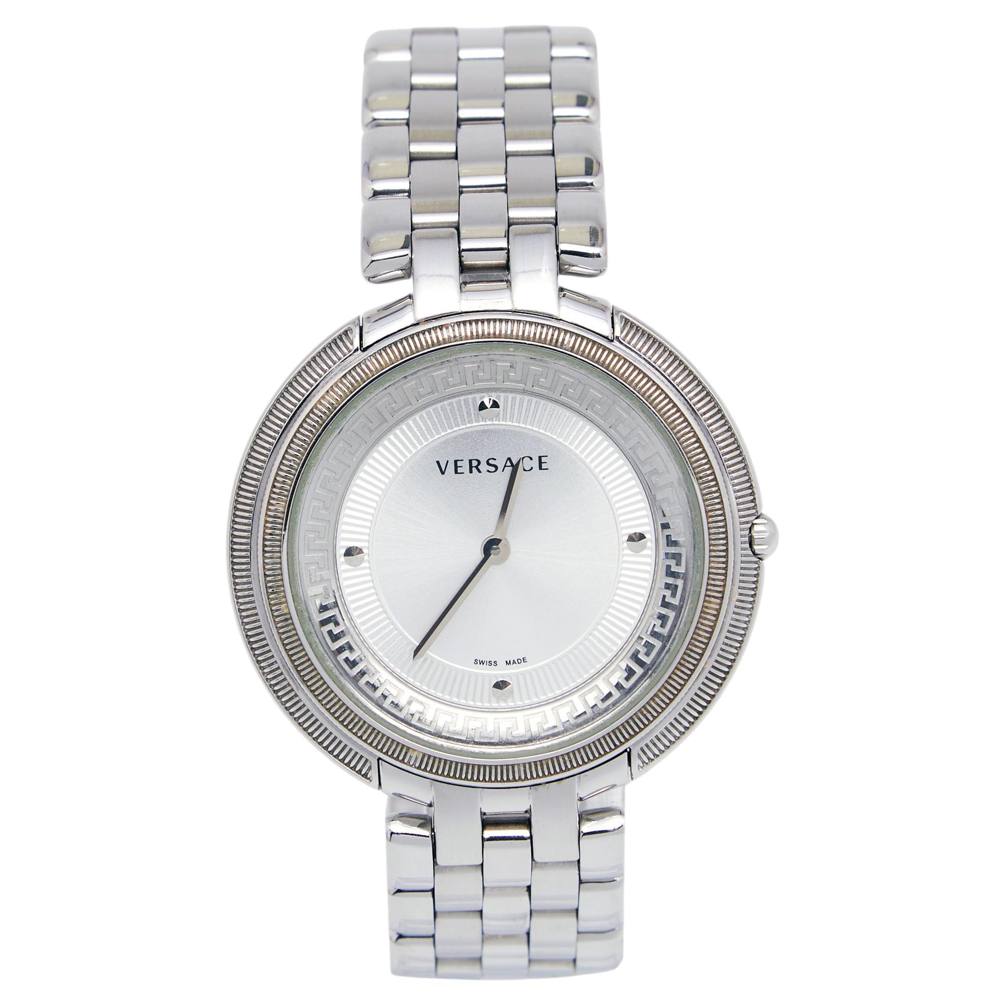 Versace Silver Stainless Steel Thea VA7 Women
s Wristwatch 39 mm
