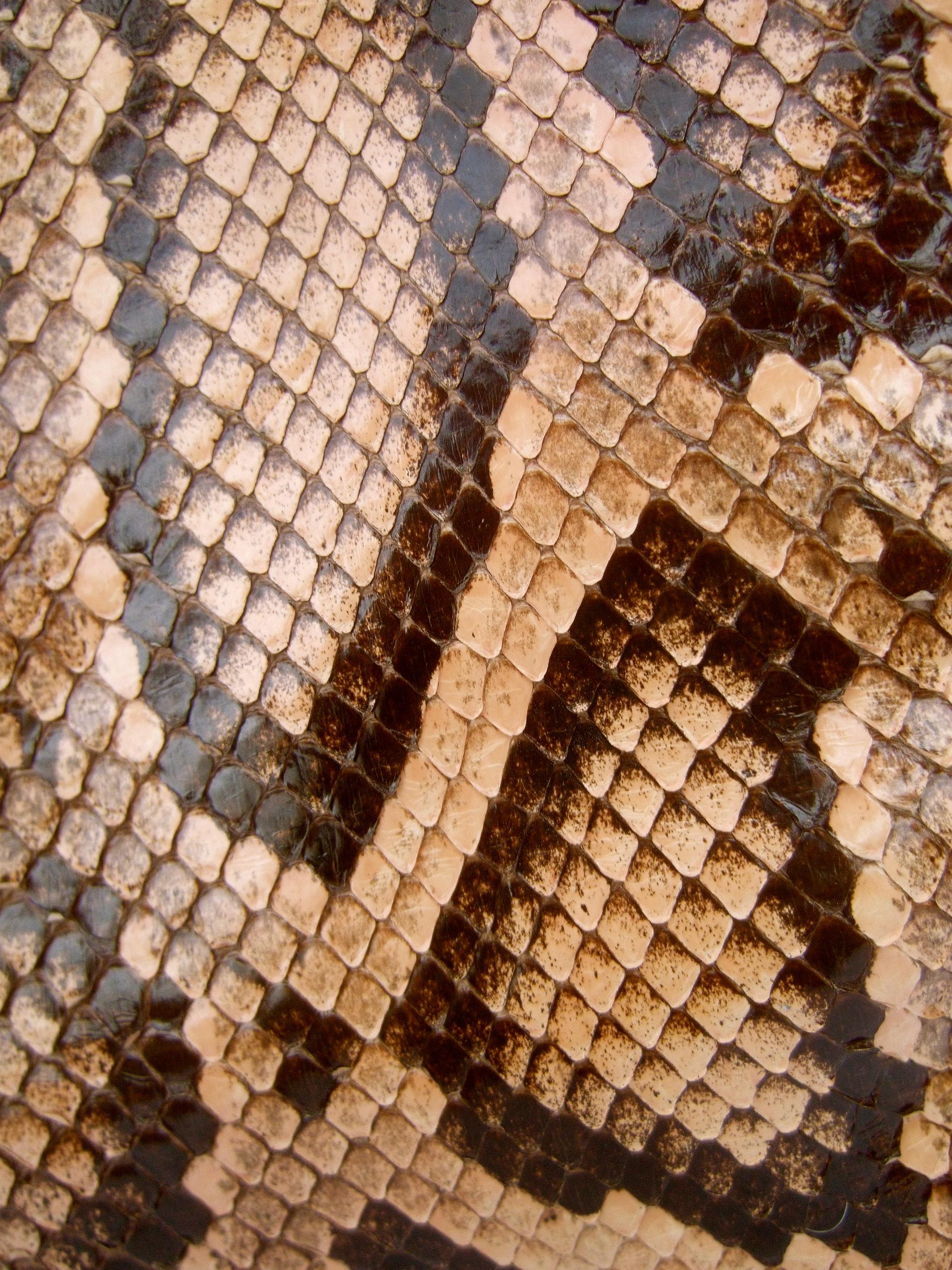 Versace Snakeskin Leather Trim Italian Handbag circa 1990s 1