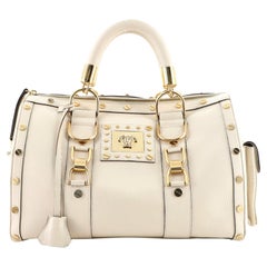 Versace Snap Out Of It Handbag Matelasse Leather Medium