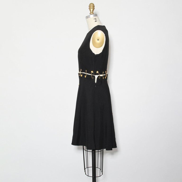 Versace Spring 1994 Safety Pin Mini Dress For Sale at 1stDibs versace